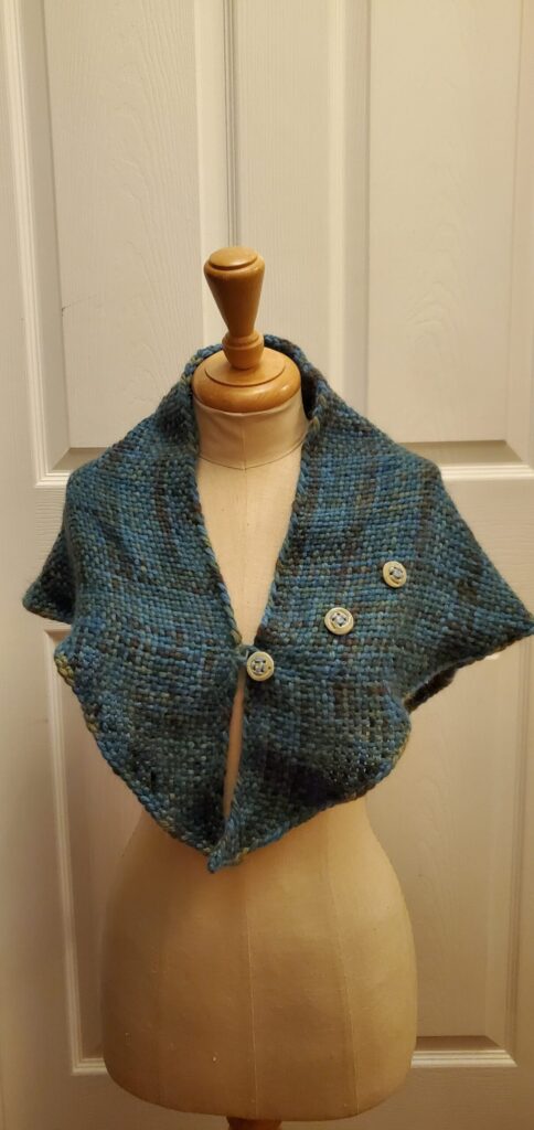 Alpaca knit shawl